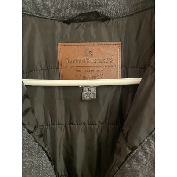 Rugged Elements Authentic Outerwear Black‎ Pockets Mens Jacket Sz Large - Picture 2 of 3